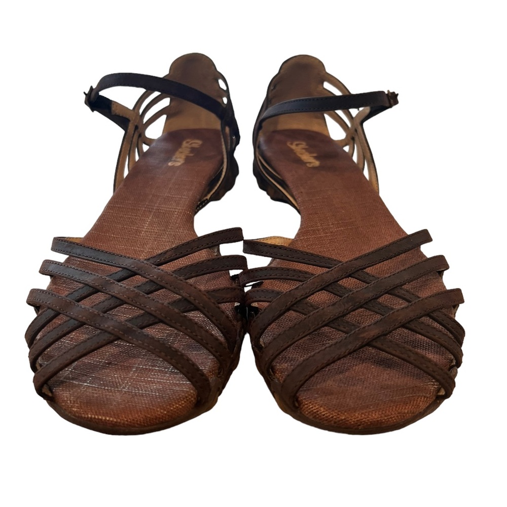 Skechers Leather Ankle Strap Sandals size 8